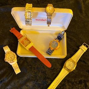 6 Fashion Watches, 1 Sterling Silver